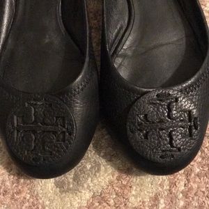 Tory Burch Black Minnie Travel Ballet Flat
